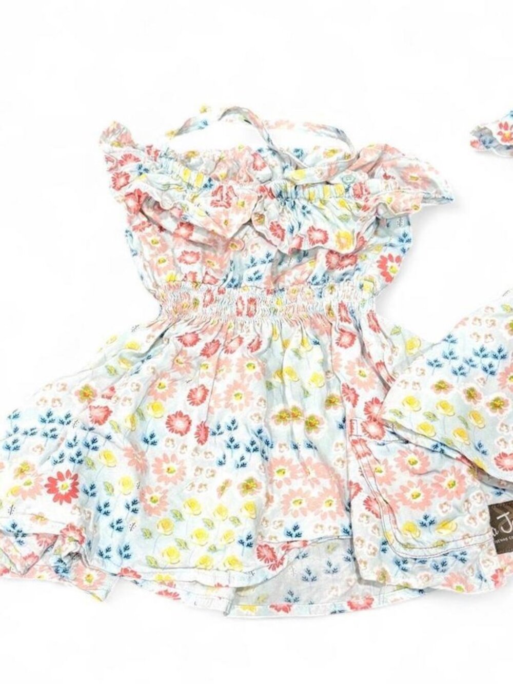 Matilda Jane Light Blue Floral Babydoll Dress Girls 2T